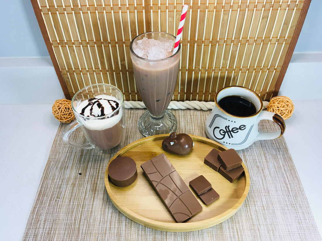 Chocolate with drinks like hot chocolate, milkshakes, and mocha coffee