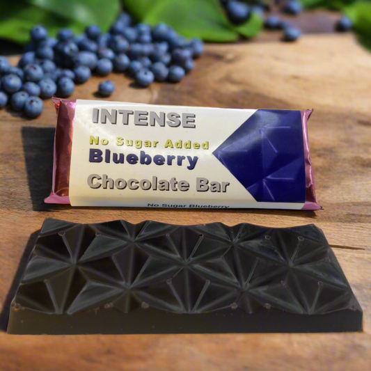 No Sugar Blueberry Chocolate Bar